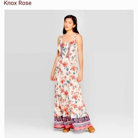 Knox rose Flower maxi dress sleeveless - Picture 1 of 11